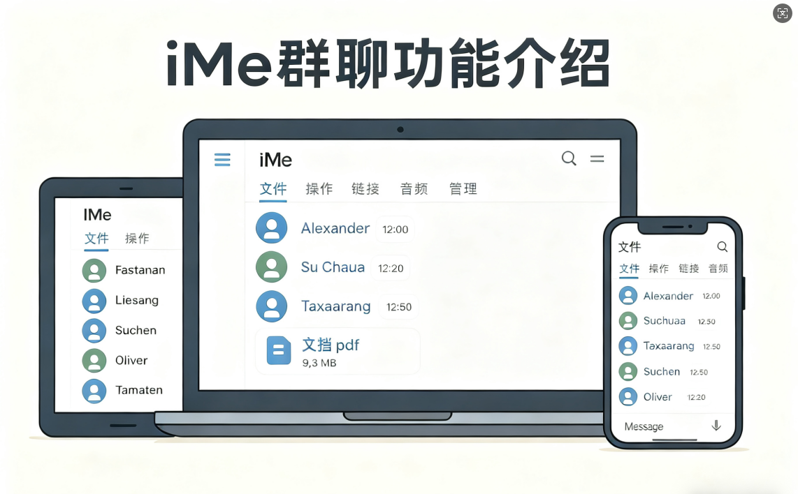 iMe群聊支持哪些功能?答案在这里